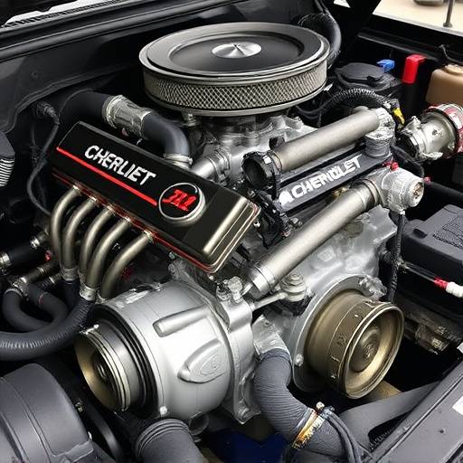 Motor V8 de Chevrolet S10 em processo de ret&iacute;fica, com pe&auml;as limpas e organizadas